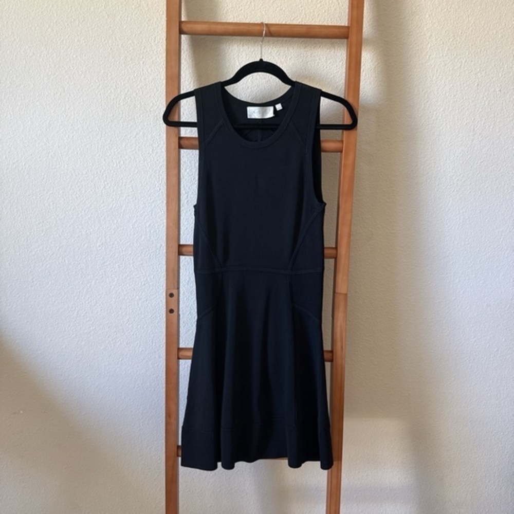 A.L.C. Elegant Black Sleeveless skate bodycon stretch Dress